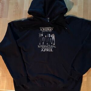 Black Graphic Hoodie
